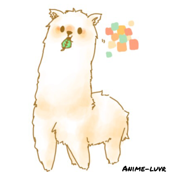 Лама маркерами