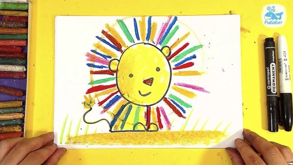 Рисование фломастерами для детей 3 лет