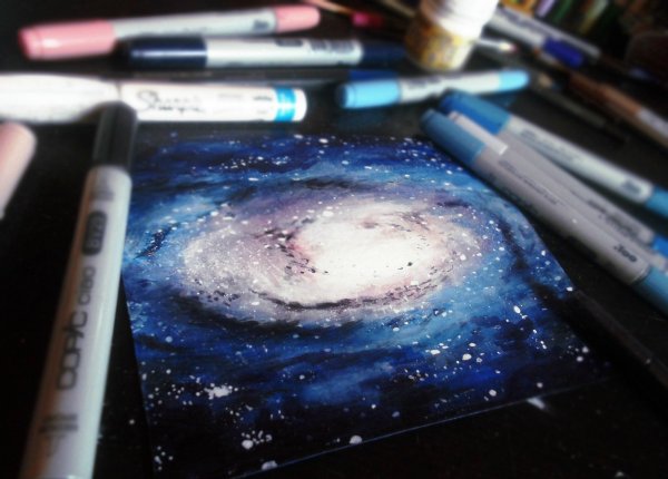 Космос маркерами