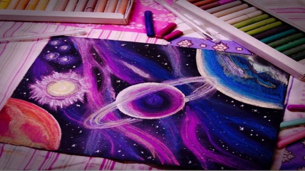 Космос мелками