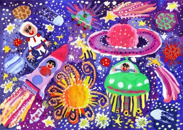 Рисование космос глазами детей