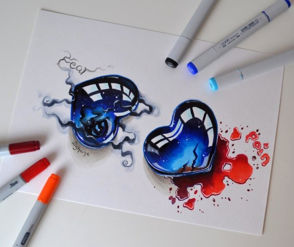 Рисунки фломастерами