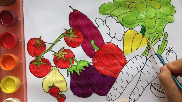 Зентангл фрукты