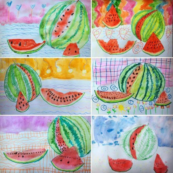 Рисунки для срисовки лёгкие фрукты