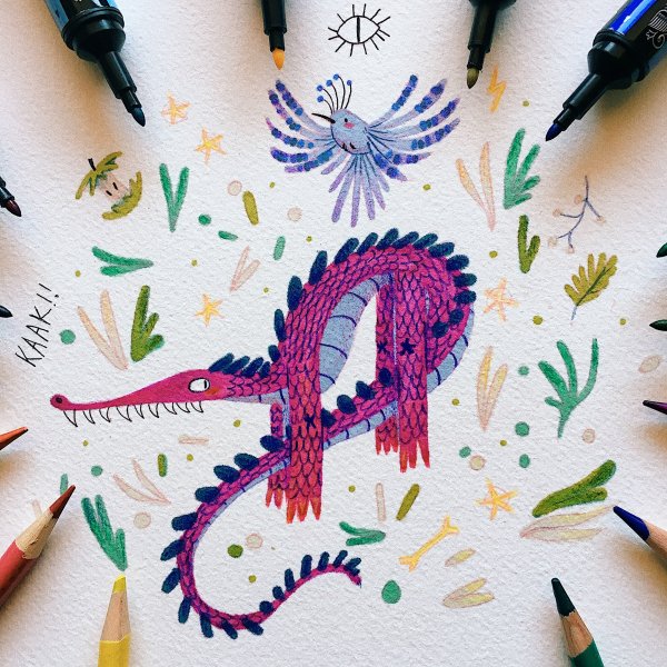 Скетчи цветные