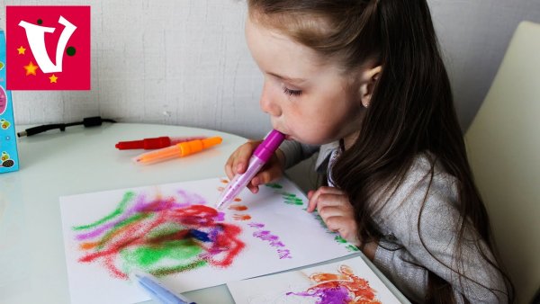 Рисунки воздушными фломастерами