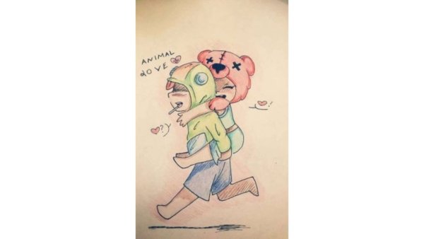 Срисовки Леон и Нита