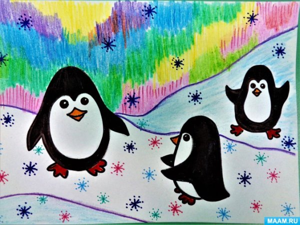 Рисование пингвина