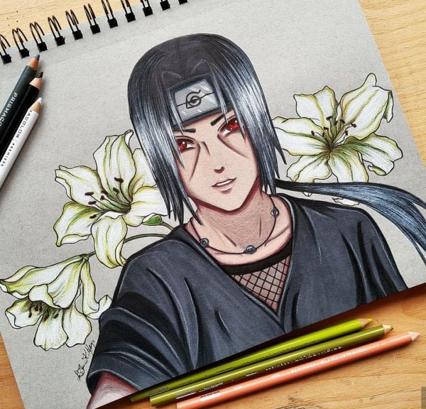 Итачи карандашом