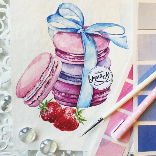 Макарунс скетчинг