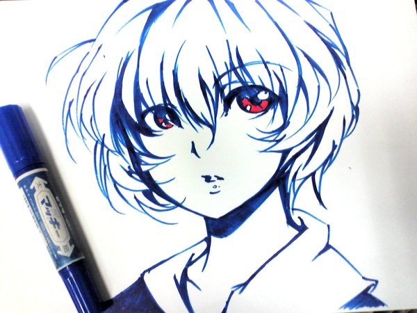 Рисование маркерами для скетчинга аниме