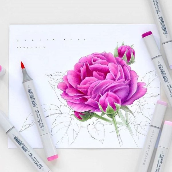 Маркер «цветок»