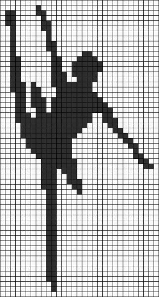 Рисунки по клеточкам чёрным маркером