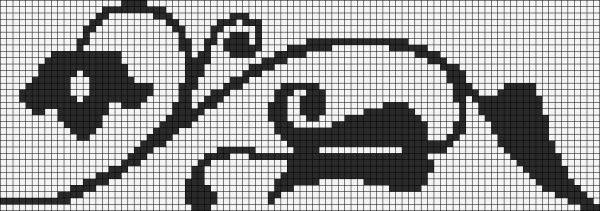 Красивые рисунки в клеточкичорна белые