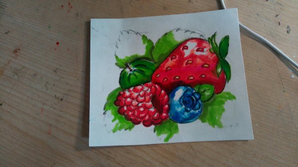 Мастер класс по рисованию ягод