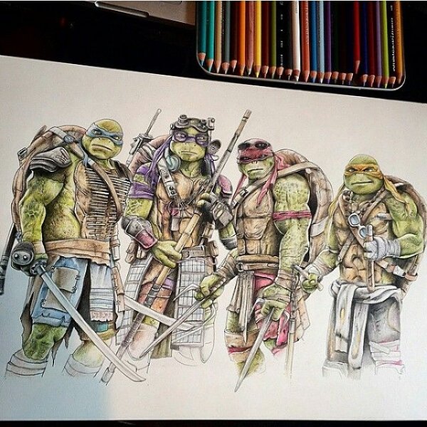 Черепашки ниндзя скетчбук