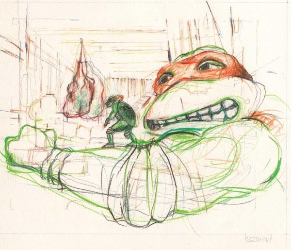 Черепашки ниндзя скетч