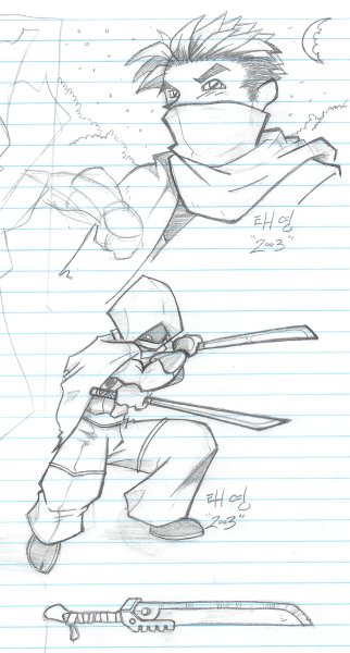 Ниндзя скетч