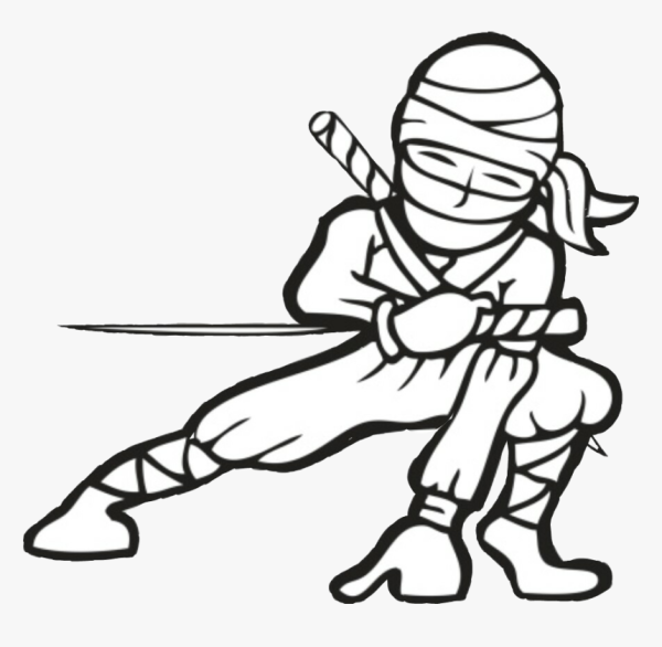 Рисование ниндзя