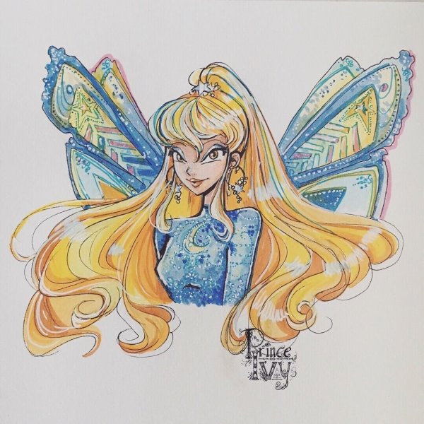 Винкс арт Стелла Флора