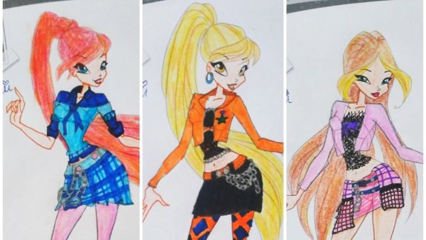 Картинка Винкс фломастеры