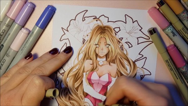 Арты маркерами Винкс