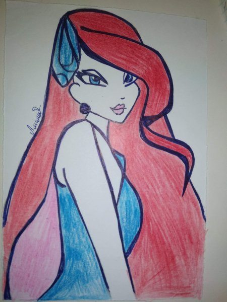 Рисунки фломастерами Винкс Блум