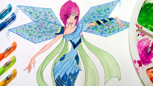 Винкс рисунки в цвете