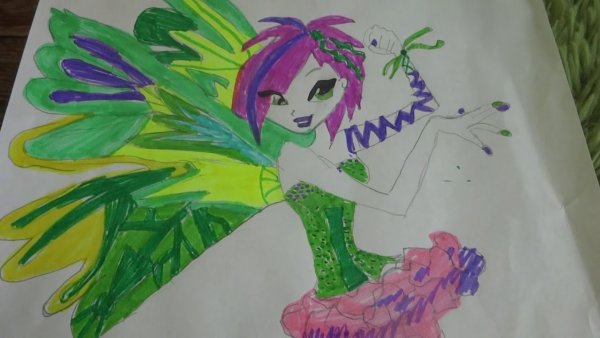 Рисунки Винкс красками
