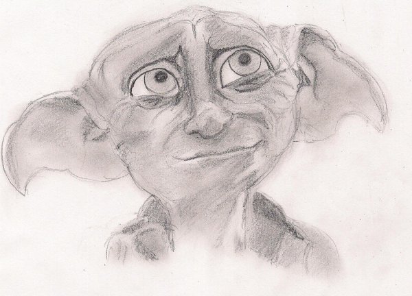 Добби из Гарри Поттера рисунок