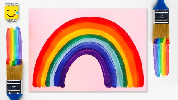 Радуга карандашом