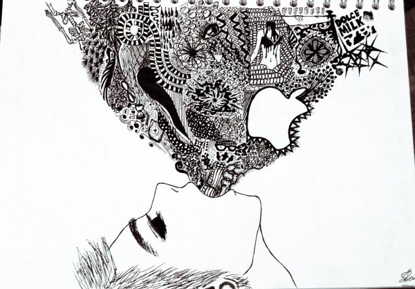 Рисунок гелиевой рочкой