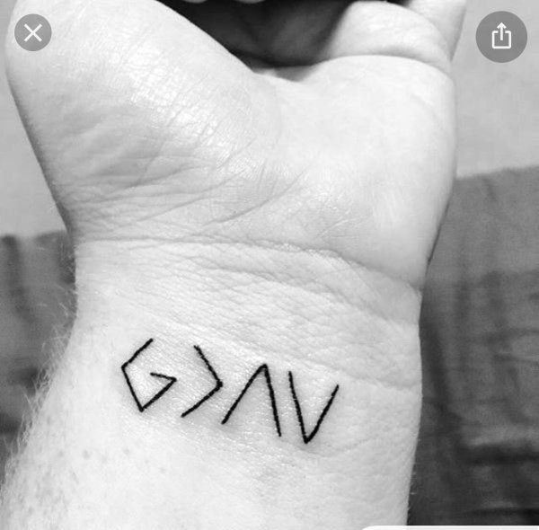 Татухи на руку ручкой