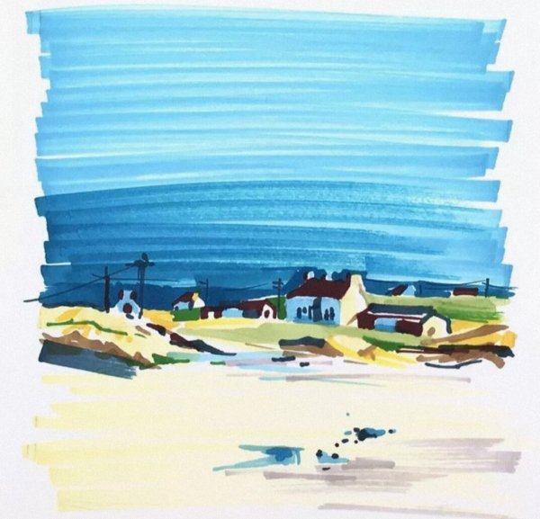 Красивые Акварельные скетчи