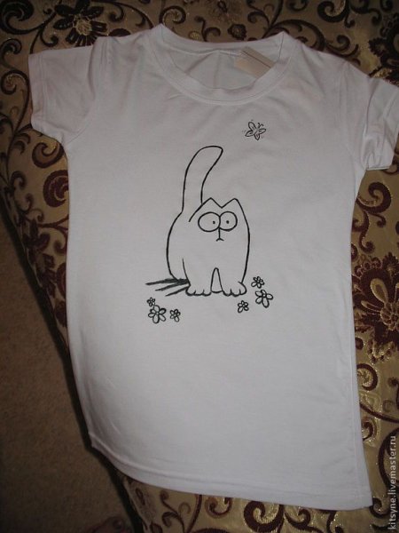 Рисование на футболках фломастерами