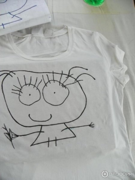 Рисунки на ткани фломастерами