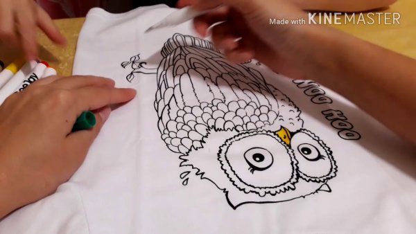 Роспись футболок маркерами