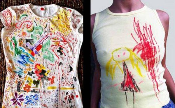 Футболки разрисованные фломастером