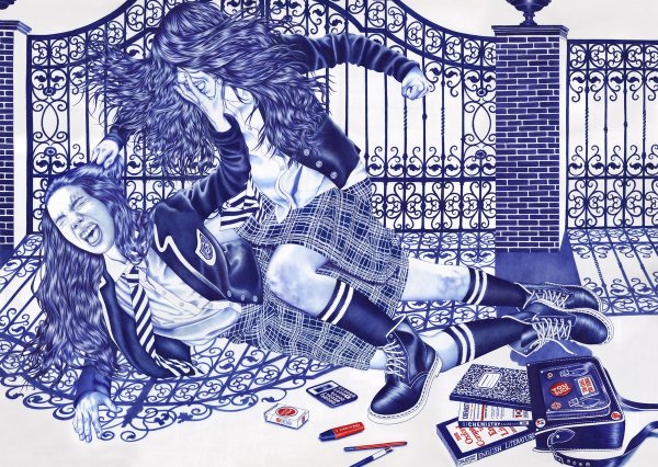 Картины шариковой ручкой