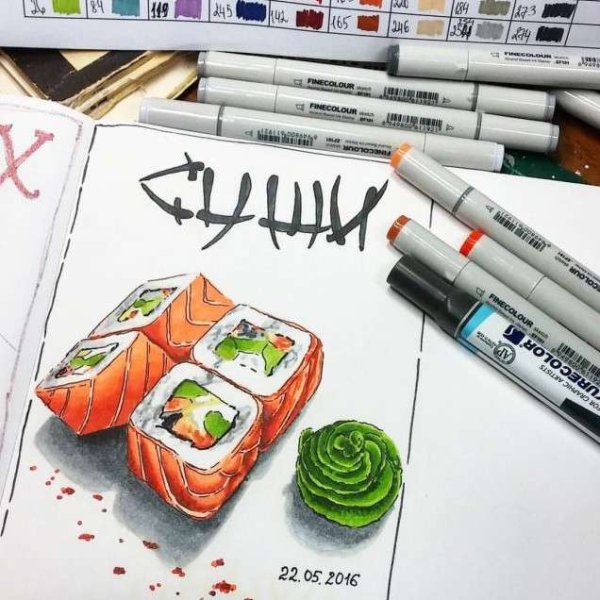 Тату для рисования ручкой