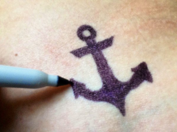 Легкие тату маркером