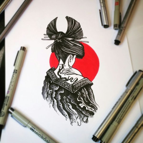 Скетчи в японском стиле