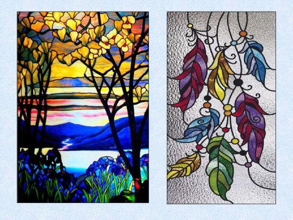 Марина Зайкова, растительный витраж.