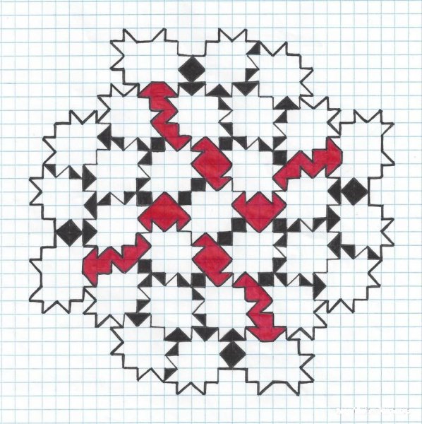 Сложные орнаменты по клеточкам