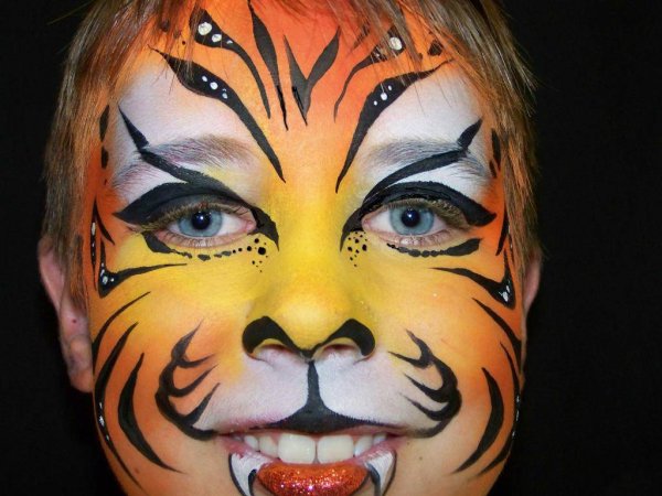 Аквагрим тигр