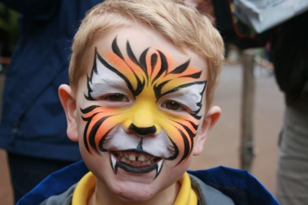 Аквагрим тигр