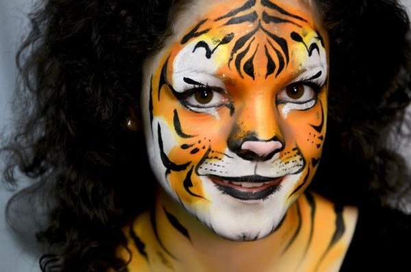 Аквагрим тигр