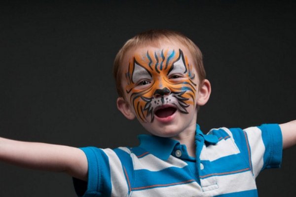 Аквагрим тигр