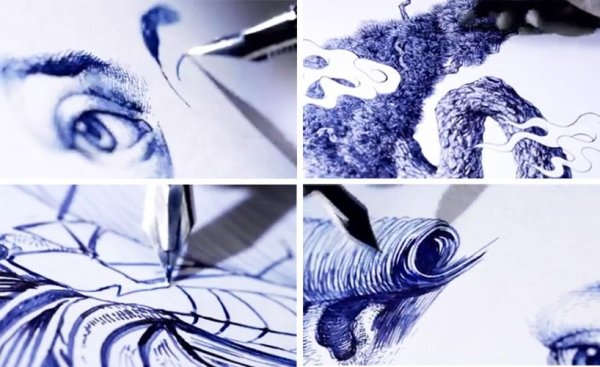 Pentel Pocket Brush Pen Art