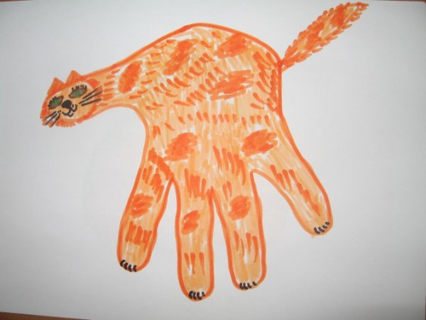 Рисунки из ладошек